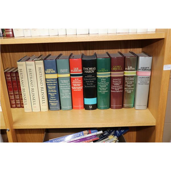 Selection of hardcover novels including George Orwell, Ian Fleming, Thomas Hardy, E.M. Forster etc. 