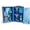 Image 2 : Navy blue leather Grey Goose travel bar containing sealed 750ml bottle of Grey Goose Vodka/ 40% ABV,