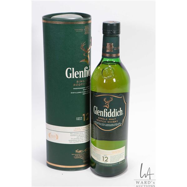 Glenfiddich/ Single Malt Scotch Whisky/ 12 Years/ 750ml/ 40% with cardboard sleeve  Note: Shipping o