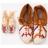 Image 1 : Two Pairs of Contemporary Beaded Moccasins
