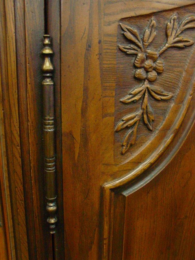 Walnut Henredon Country French armoire Two door. Approx. 78" H x 18
