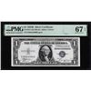 Image 1 : 1935B $1 Silver Certificate Note Fr.1611 PMG Superb Gem Uncirculated 67EPQ