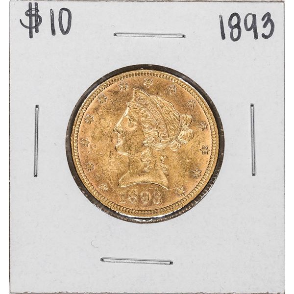 1893 $10 Liberty Head Eagle Gold Coin