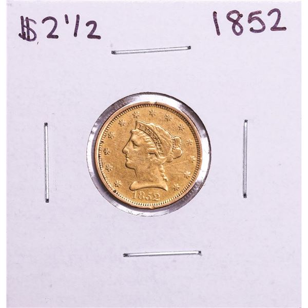 1852 $2 1/2 Liberty Head Quarter Eagle Gold Coin