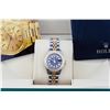 Image 5 : Rolex Ladies Two Tone Quickset Blue Diamond Datejust Wristwatch