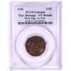 Image 1 : 1795 Liberty Cap Half Cent Coin PCGS VF Details Plain Edge No Pole