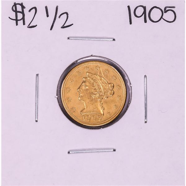 1905 $2 1/2 Liberty Head Quarter Eagle Gold Coin