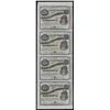 Image 1 : Uncut Sheet of (4) State of Louisiana Baby Bond Obsolete Notes