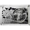 1993 $1 American Silver Eagle Coin & 2oz Silver Bar Set