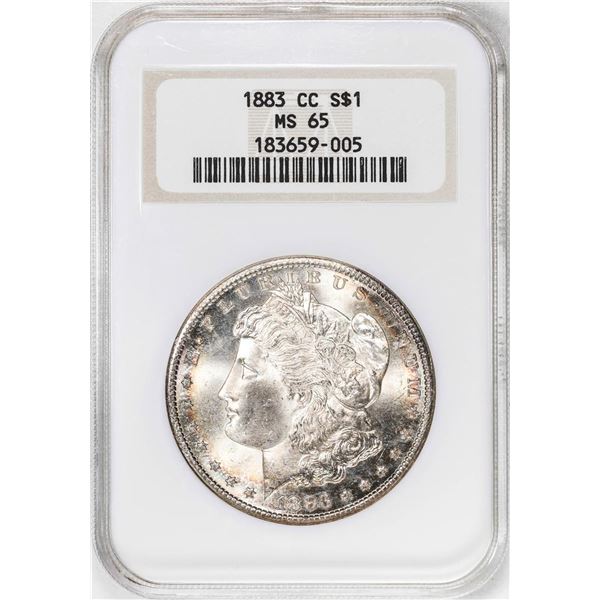 1883-CC $1 Morgan Silver Dollar Coin NGC MS65