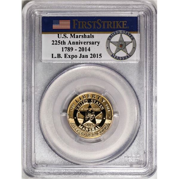 2015-W $5 U.S. Marshals Service 225th Anniversary Commem Gold Coin PCGS PR70DCAM