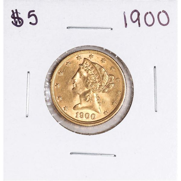 1900 $5 Liberty Head Half Eagle Gold Coin