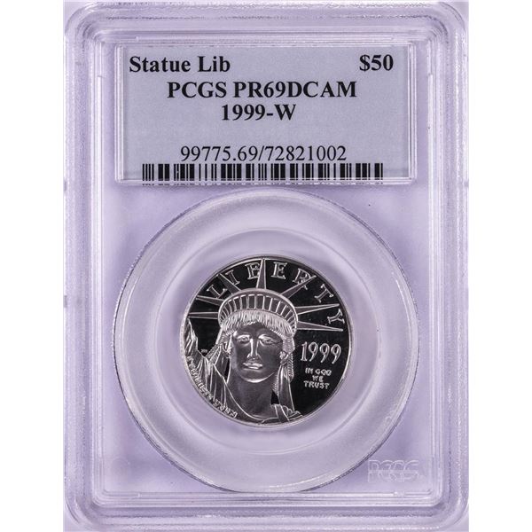 1999-W $50 Proof Platinum American Liberty Coin PCGS PR69DCAM