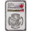 Image 1 : 2015 Canada $5 Red-Tailed Hawk Birds of Prey Silver Coin NGC MS69