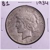 Image 1 : 1934 $1 Peace Silver Dollar Coin