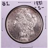 Image 1 : 1881-S $1 Morgan Silver Dollar Coin