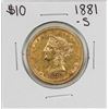 1881-S $10 Liberty Head Eagle Gold Coin