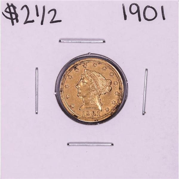 1901 $2 1/2 Liberty Head Quarter Eagle Gold Coin