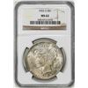 1922-S $1 Peace Silver Dollar Coin NGC MS62