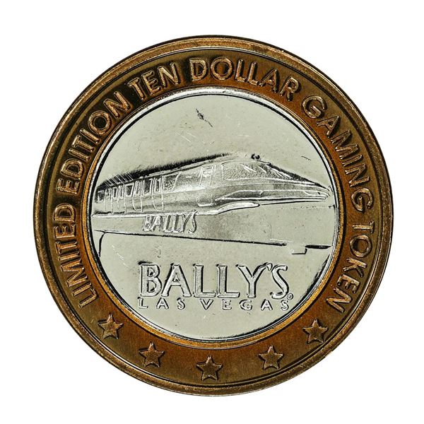 .999 Silver Bally's Las Vegas, Nevada $10 Casino Limited Edition Gaming Token