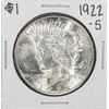 Image 1 : 1922-S $1 Peace Silver Dollar Coin