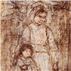 Image 2 : Hibel (1917-2014) "Michelle And Nana" Limited Edition Lithograph On Paper