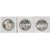 Image 2 : Lot of (3) 1993 $1 American Silver Eagle Coins