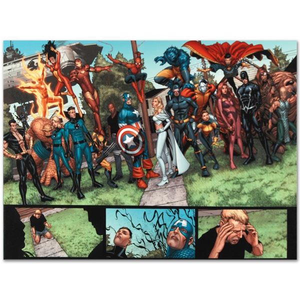 Marvel Comics  New Avengers #8  Limited Edition Giclee On Canvas