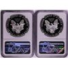 Image 2 : Lot of 1989-1990 $1 Proof American Silver Eagle Coins NGC PF69 Ultra Cameo