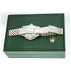 Image 7 : Rolex Men's Two Tone Blue 4 ctw Diamond Datejust Wristwatch
