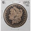 Image 1 : 1893-CC $1 Morgan Silver Dollar Coin