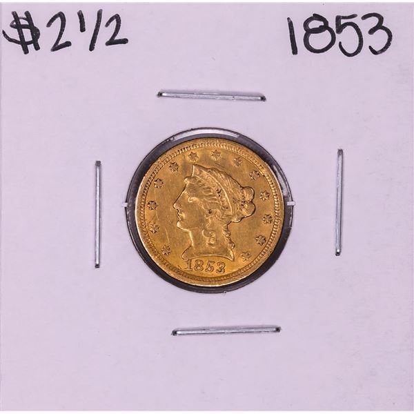 1853 $2 1/2 Liberty Head Quarter Eagle Gold Coin