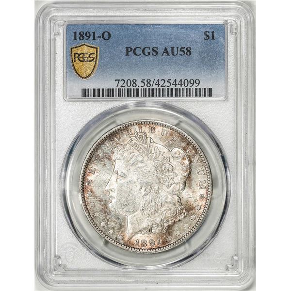 1891-O $1 Morgan Silver Dollar Coin PCGS AU58