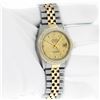 Image 3 : Rolex Men's Two Tone Champagne Diamond Datejust Wristwatch