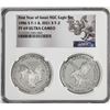 Image 1 : 1986-S & 2021-S First Year of Issue $1 Proof Silver Eagle Coin Set NGC PF69 Ultra Cameo