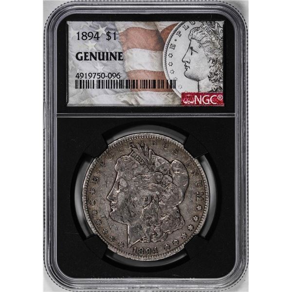 1894 $1 Morgan Silver Dollar Coin NGC Genuine