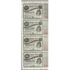 Image 1 : Uncut Sheet of (4) State of Louisiana Baby Bond Obsolete Notes