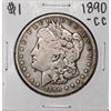 Image 1 : 1890-CC $1 Morgan Silver Dollar Coin