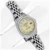 Image 4 : Rolex Ladies Stainless Steel Yellow Diamond Datejust Wristwatch