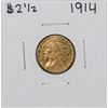 Image 1 : 1914 $2 1/2 Indian Head Quarter Eagle Gold Coin