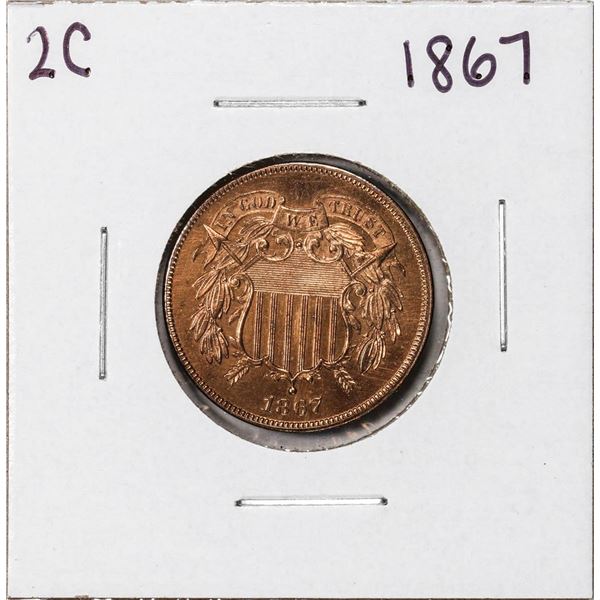 1867 Two Cent Piece Coin