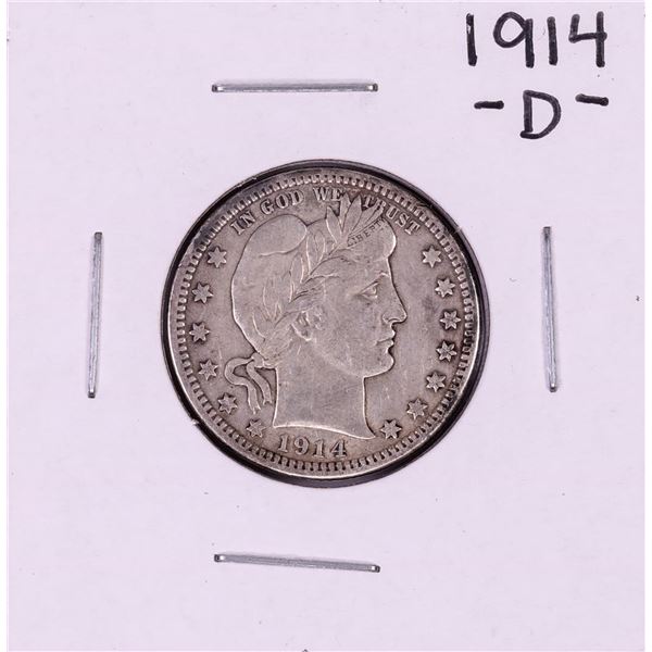 1914-D Barber Quarter Coin