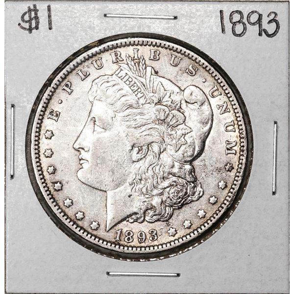 1893 $1 Morgan Silver Dollar Coin