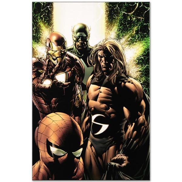 Marvel Comics  New Avengers #8  Limited Edition Giclee On Canvas