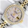 Image 1 : Rolex Ladies Two Tone Pink Mother of Pearl Diamond Datejust Wristwatch