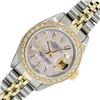 Image 3 : Rolex Ladies Two Tone Pink Mother of Pearl Diamond Datejust Wristwatch