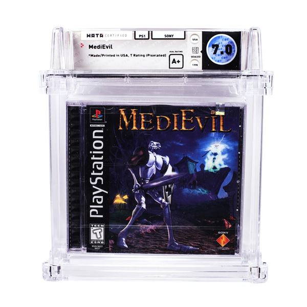 Medievil PS1 PlayStation Sealed Video Game WATA 7.0/A+