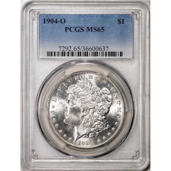 1904-O $1 Morgan Silver Dollar Coin PCGS MS65