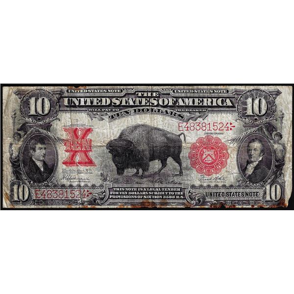 1901 $10 Bison Legal Tender Note