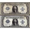 Image 1 : Lot of (2) 1923 $1 Silver Certificate Notes